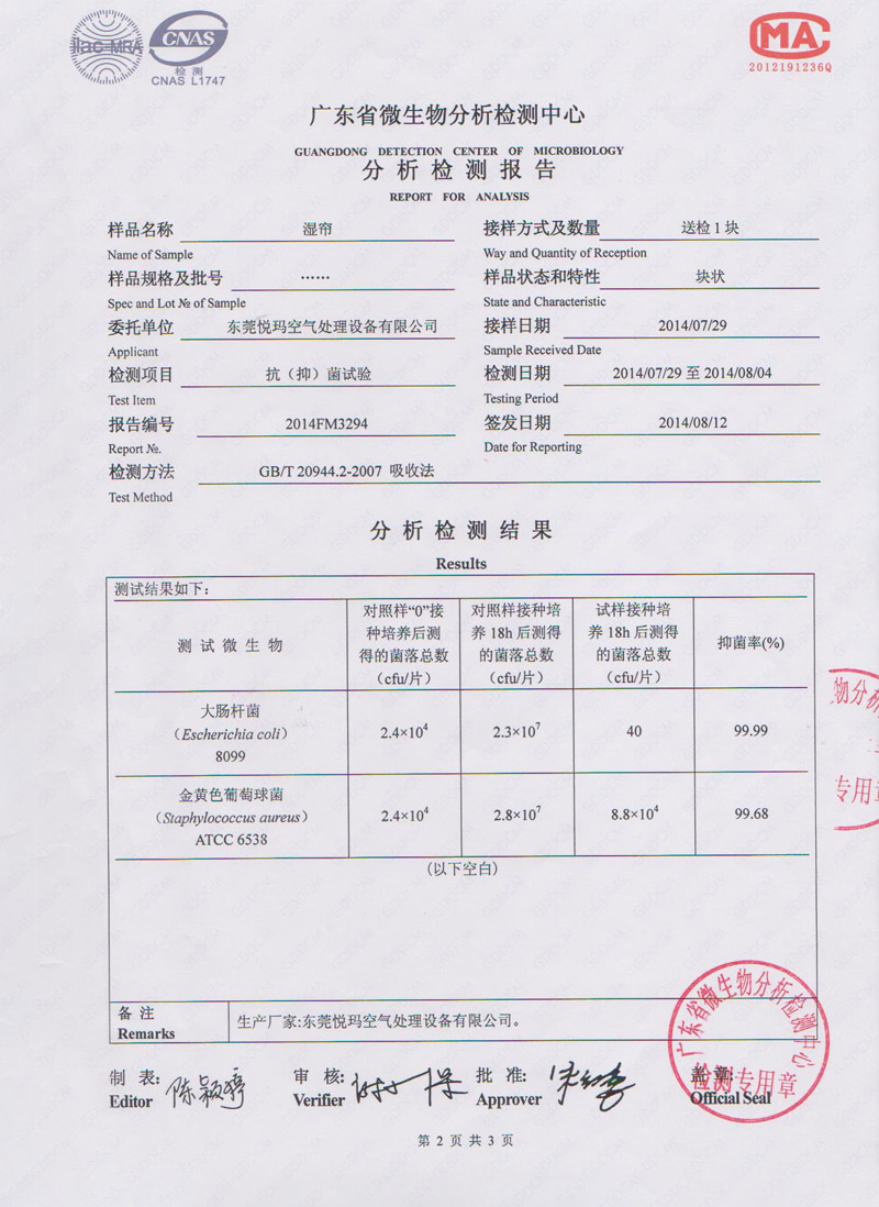 環(huán)保空調(diào)濕簾微生物分析檢測報告2.jpg